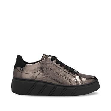 Rieker Platform Laced Shoe - Metallic